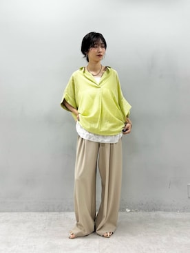 「LARUTA（ラルータ）のアイテム」を使った、Haruさん（レディース・160cm）の夏コーディネート