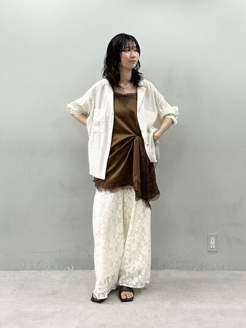 LARUTA】［Web限定］フラワーエンブロイダリーパンツ（その他パンツ