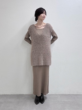 「アイテム（ワンピース/ドレス、その他）」を使った、Haruさん（レディース・160cm）の秋コーディネート