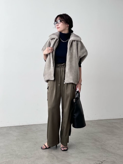 セール】【LARUTA】グラデーションファーベスト（その他アウター