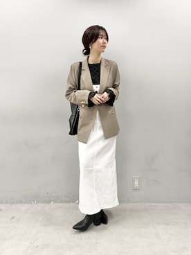 「LARUTA（ラルータ）のアイテム」を使った、Haruさん（レディース・160cm）の冬コーディネート