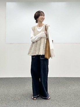 「LARUTA（ラルータ）のアイテム」を使った、Haruさん（レディース・160cm）の冬コーディネート
