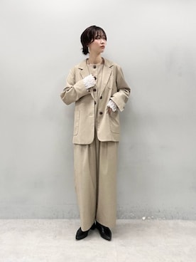 「アイテム（ベスト）」を使った、Haruさん（レディース・160cm・20代）の冬コーディネート