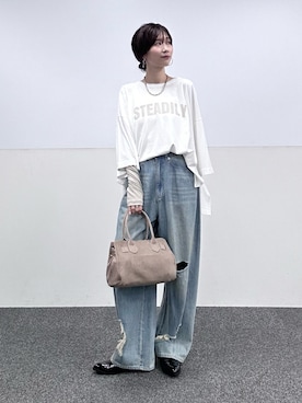 「アイテム（ローファー）」を使った、Haruさん（レディース・160cm・30代）の秋コーディネート