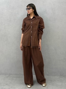 「Ungrid（アングリッド）のアイテム（バレエシューズ）」を使った、YUIさん（レディース・167cm）の夏コーディネート