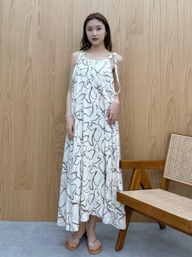 「アイテム（ワンピース）」を使った、YUIさん（レディース・167cm）の夏コーディネート