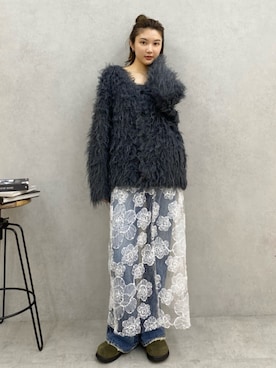 「アイテム（スリッポン）」を使った、YUIさん（骨格ストレート・レディース・167cm）の秋コーディネート