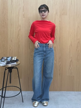 「Ungrid（アングリッド）のアイテム（バレエシューズ）」を使った、YUIさん（レディース・167cm）の夏コーディネート