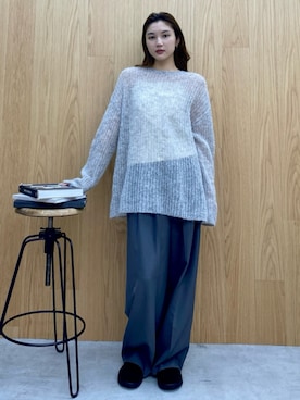 「アイテム（スリッポン）」を使った、YUIさん（骨格ストレート・レディース・167cm）の秋コーディネート