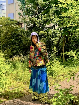 「アイテム（スカート）」を使った、mokkoo7さん（メンズ・164cm）の夏コーディネート