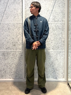 「アイテム（ジャージ）」を使った、T.Sさん（メンズ・190cm）の秋コーディネート