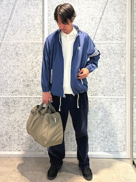 「アイテム（ナイロンジャケット）」を使った、T.Sさん（メンズ・190cm）の秋コーディネート