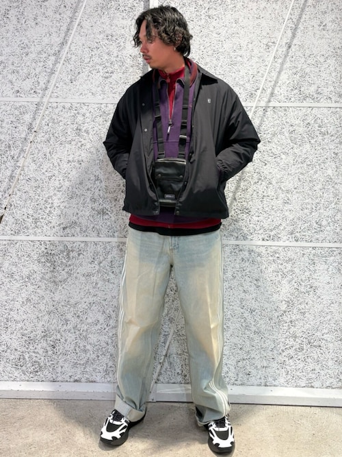 90s オルタナティブ スポーツ ハーフジップ グラフィック フリース