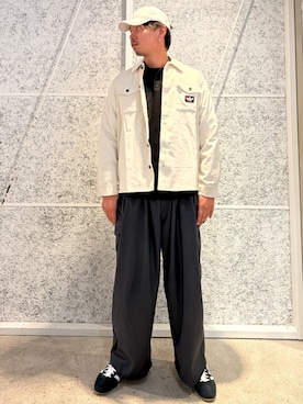 「アイテム（キャップ）」を使った、T.Sさん（メンズ・190cm）の秋コーディネート