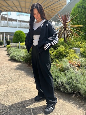 「アイテム（ジャージ）」を使った、OSさん（レディース・153cm）の夏コーディネート