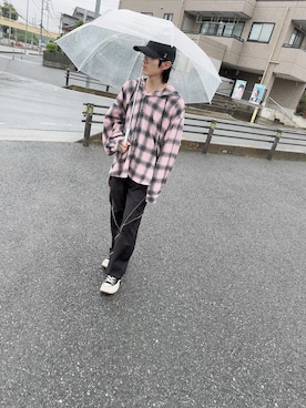 「ASCLO（エジュクロ）のアイテム」を使った、Taishiさん（メンズ・174cm）の夏コーディネート