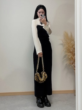 「H&M（エイチ・アンド・エム）のアイテム（ローファー）」を使った、enaさん（レディース・156cm）の春コーディネート