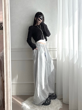 「crocs（クロックス）のアイテム」を使った、ﾎﾟﾘﾌﾟﾛﾋﾟﾚﾝさん（レディース・162cm）の冬コーディネート