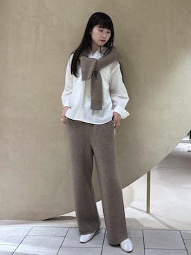 「ブルべ夏」｜araiさん（レディース・174cm）の秋コーディネート