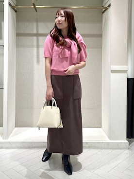 「ROPE'（ロペ）のアイテム（スカート）」を使った、shihoさん（レディース・157cm）の秋コーディネート