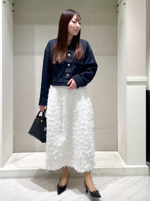 ROPE'（ロペ） デニムジャケット gジャン シルク混リアクティブデニムG