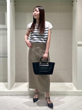 「アイテム（パンプス）」を使った、shihoさん（レディース・157cm）の夏コーディネート