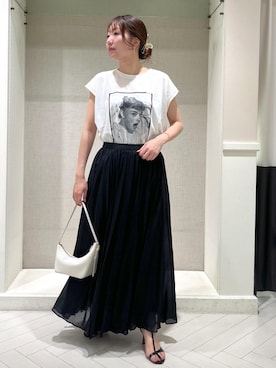 「ワンハンドル」｜「アイテム（スカート）」を使った、shihoさん（レディース・157cm）の夏コーディネート