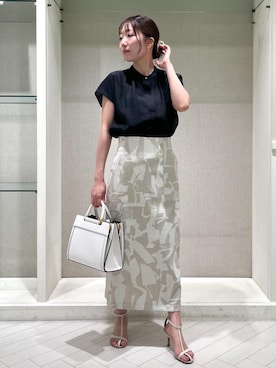 「ワンハンドル」｜「アイテム（スカート）」を使った、shihoさん（レディース・157cm）の夏コーディネート