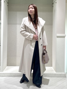 「アイテム（ステンカラーコート）」を使った、shihoさん（レディース・157cm・20代）の秋コーディネート