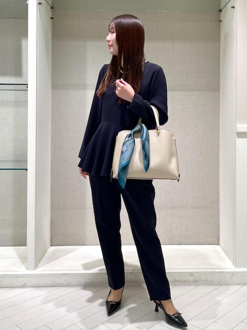 トリアセテートダブルクロス サイドゴムテーパードパンツ【セレモニー