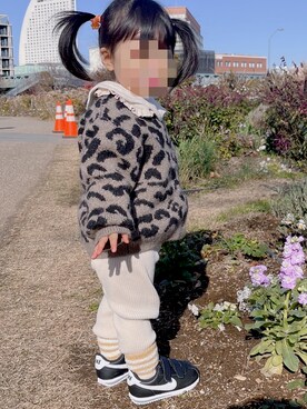 「ZARA KIDSのアイテム（トップス）」を使った、junjun6262さん（キッズ・80cm）の冬コーディネート