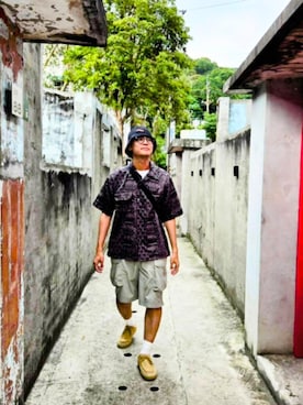 「VANS（バンズ）のアイテム（シューズ）」を使った、グワン
さん（メンズ・173cm）の夏コーディネート