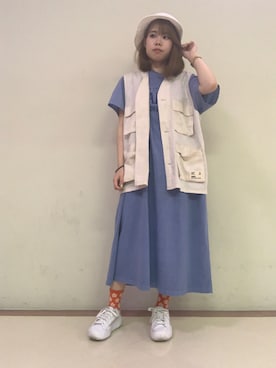 上野里紗さん（レディース・153cm）の夏コーディネート