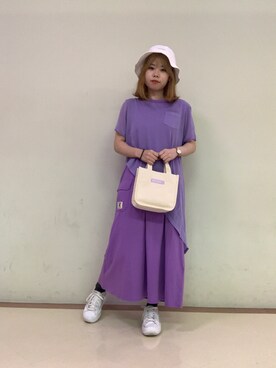 上野里紗さん（レディース・153cm）の夏コーディネート