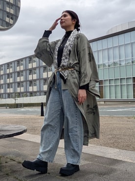 「repipi armario（レピピ アルマリオ）のアイテム」を使った、菖蘭さん（レディース・164cm）の春コーディネート