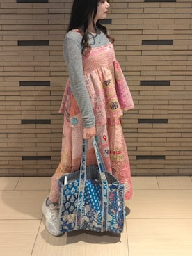 「miette（ミエット）のアイテム」を使った、菖蘭さん（レディース・164cm）の春コーディネート