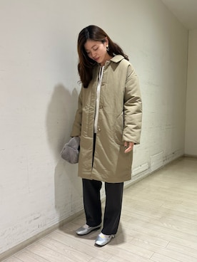 「Samansa Mos2 blue（サマンサモスモスブルー）のアイテム（その他アウター）」を使った、uri630さん（レディース・163cm）の秋コーディネート