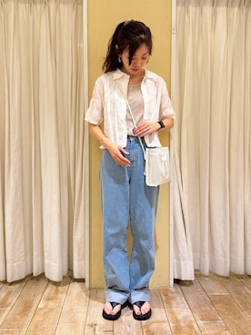 「ehka sopo（エヘカソポ）のアイテム」を使った、uri630さん（レディース・163cm）の春コーディネート