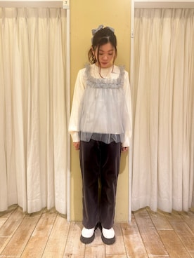 「大人可愛い、冬」｜uri630さん（レディース・163cm）の冬コーディネート
