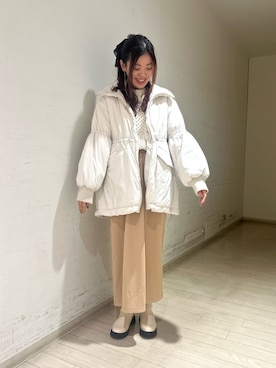 「Samansa Mos2 blue」｜「アイテム（ブーツ）」を使った、uri630さん（レディース・163cm）の冬コーディネート
