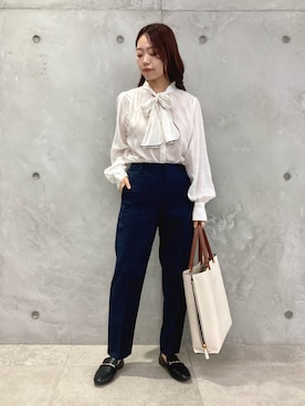 「初秋コーデ」｜「アイテム（レインシューズ）」を使った、MAAYAさん（レディース・158cm）の秋コーディネート