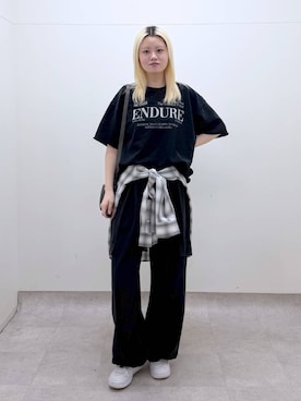 「PBLIM（ページボーイリム）のアイテム」を使った、yuinaさん（レディース・168cm）の春コーディネート