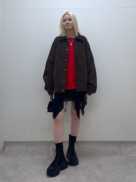 「アイテム（チュニック）」を使った、yuinaさん（レディース・167cm・20代）の秋コーディネート