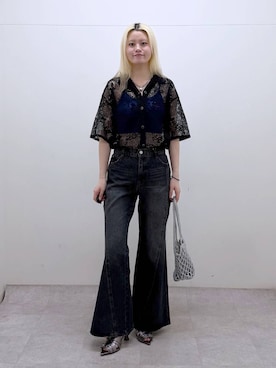 「PAGEBOY（ページボーイ）のアイテム（サンダル）」を使った、yuinaさん（レディース・168cm）の夏コーディネート