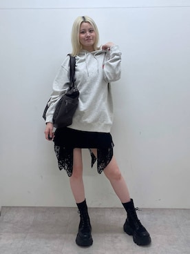 「アイテム（パーカー）」を使った、yuinaさん（レディース・167cm・20代）の夏コーディネート
