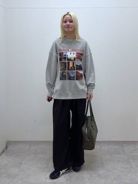 「アイテム（ボストンバッグ、グリーン系）」を使った、yuinaさん（レディース・167cm）の秋コーディネート