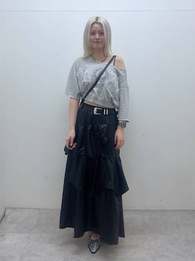 「アイテム（ベルト）」を使った、yuinaさん（レディース・167cm・20代）の夏コーディネート