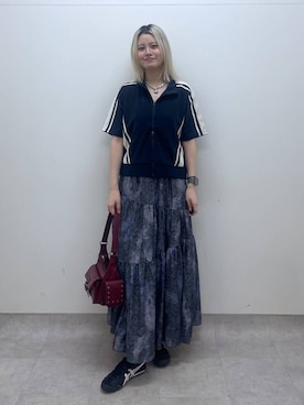 「アイテム（ノーカラージャケット）」を使った、yuinaさん（レディース・167cm）の夏コーディネート