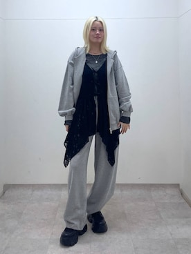 「アイテム（チュニック）」を使った、yuinaさん（レディース・167cm）の秋コーディネート