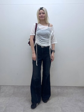 「PAGEBOY（ページボーイ）のアイテム」を使った、yuinaさん（レディース・167cm）の夏コーディネート